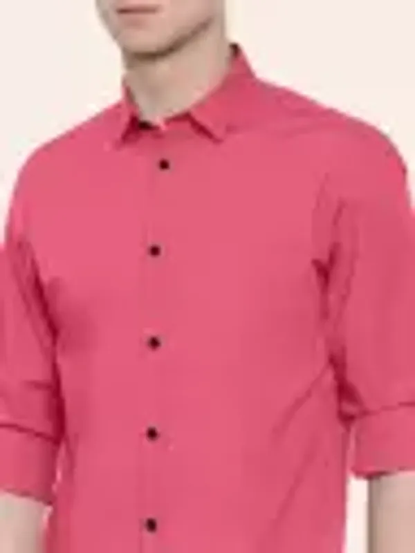 Men_Regular_Fit_Solid_Slim_Collar_Casual_Dark_Pink_Shirt
