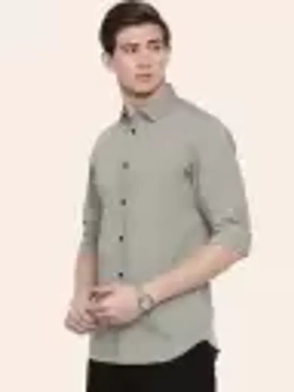 Men_Regular_Fit_Solid_Slim_Collar_Casual_Gery_Shirt