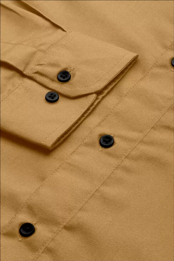 Men_Regular_Fit_Solid_Slim_Collar_Casual_Khakhi_Brown_Shirt