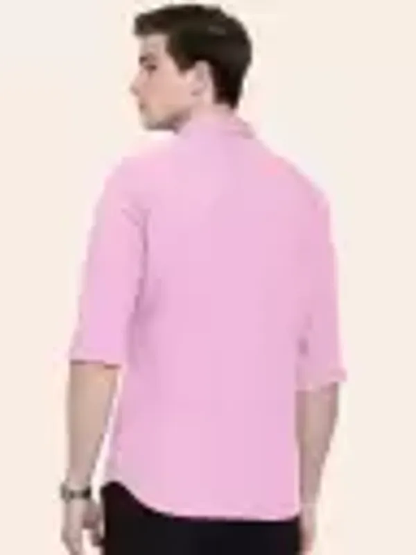 Men_Regular_Fit_Solid_Slim_Collar_Casual_Pink_Shirt