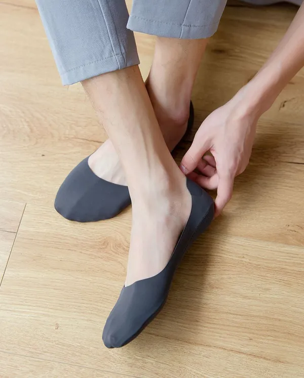 Multi_Colour_Lining_Men'S_6-Pack_Ultra-Thin_Summer_Boat_Socks:_Breathable,_Non-Slip,_Ice_Silk_Comfort