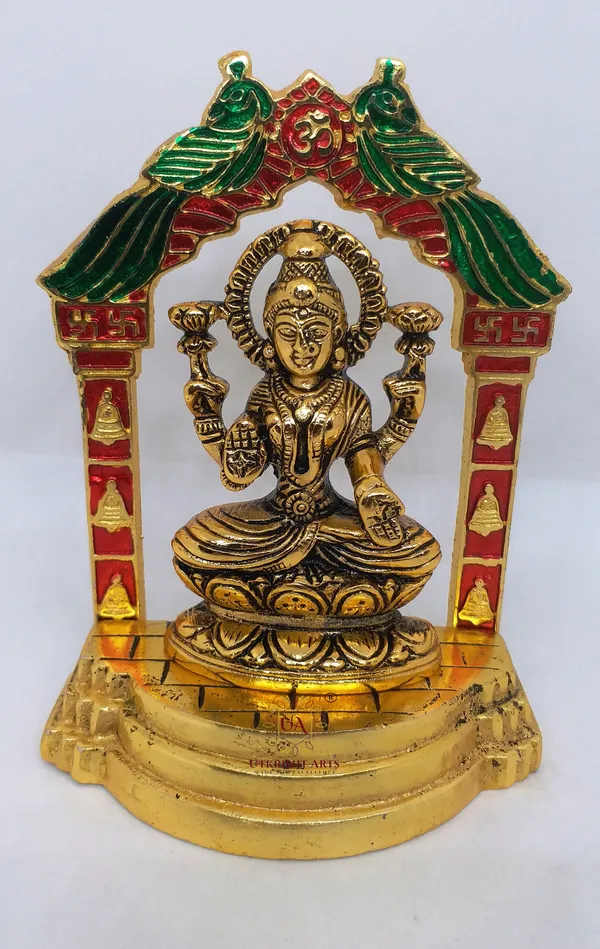 Gold_Plated_Metal_Handcrafted_Laxmi_Ganesh_Statue_Decorative_Showpiece