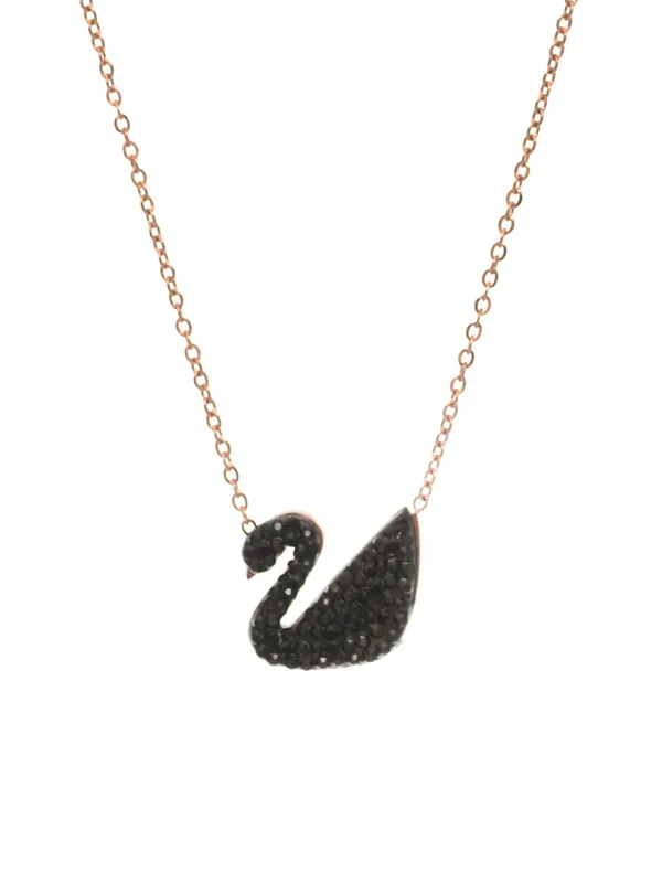Micro_Rose_Diamond_Beautiful_Black_Duck_Shape_Daily_wear_pendent_and_chain