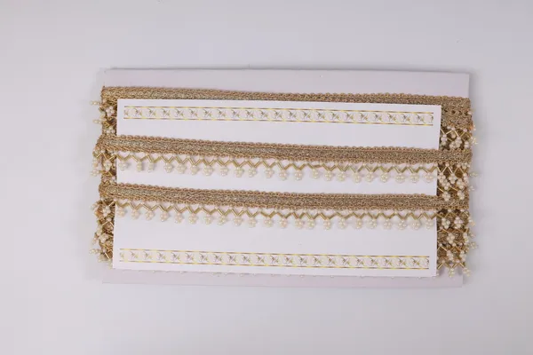 Gold_And_White_Beads_Premium_Lace_For_Women