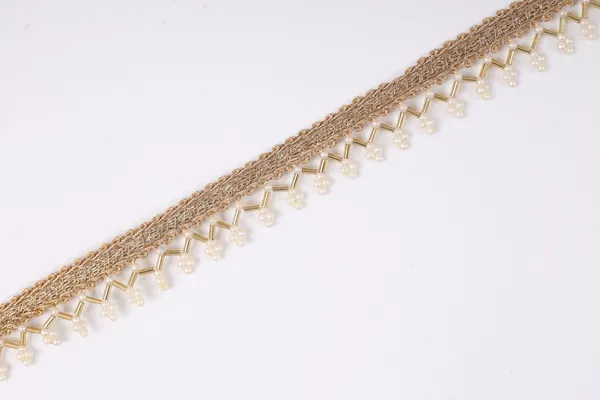 Gold_And_White_Beads_Premium_Lace_For_Women