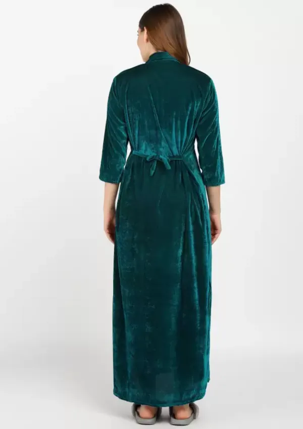 Pack_of_2_Woolen_Nighty_|_Sea_Green_/Wine_Embroidered_Velvet_Maxi_for_Women
