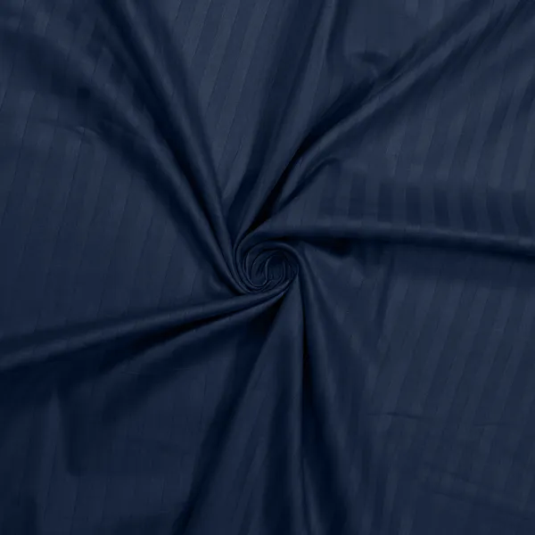 _100%_Cotton_220_TC_Italian_Stripes_Flat_King_Size_Bedsheet_With_2_Pillow_Cover_(108_x_108_Inch,_NAVY_BLUE)