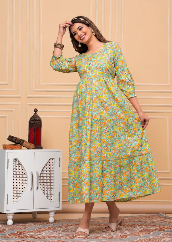 Multi__Cotton_Maternity_And_Feeding_Kurti