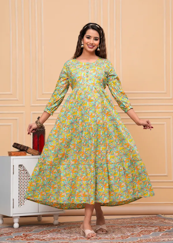 Multi__Cotton_Maternity_And_Feeding_Kurti