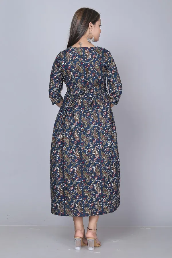 Multi_Blue_Cotton_Maternity_And_Feeding_Kurti