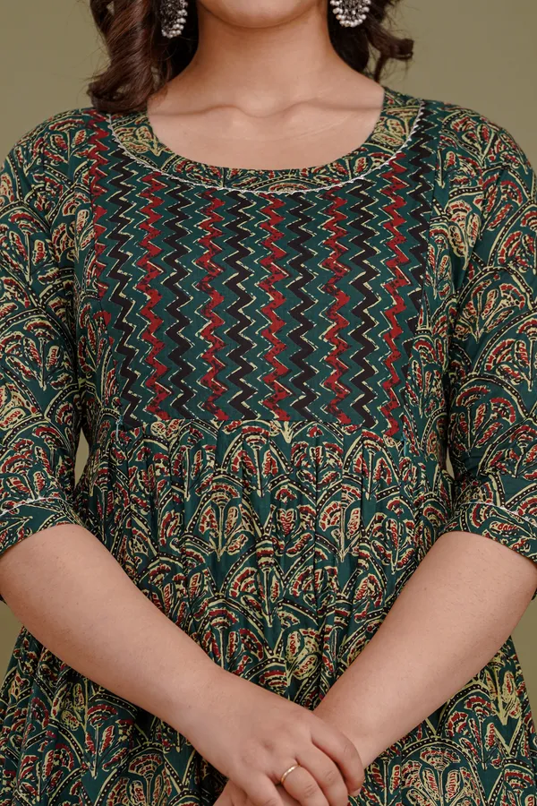 Multi_Brown__Cotton_Maternity_And_Feeding_Kurti
