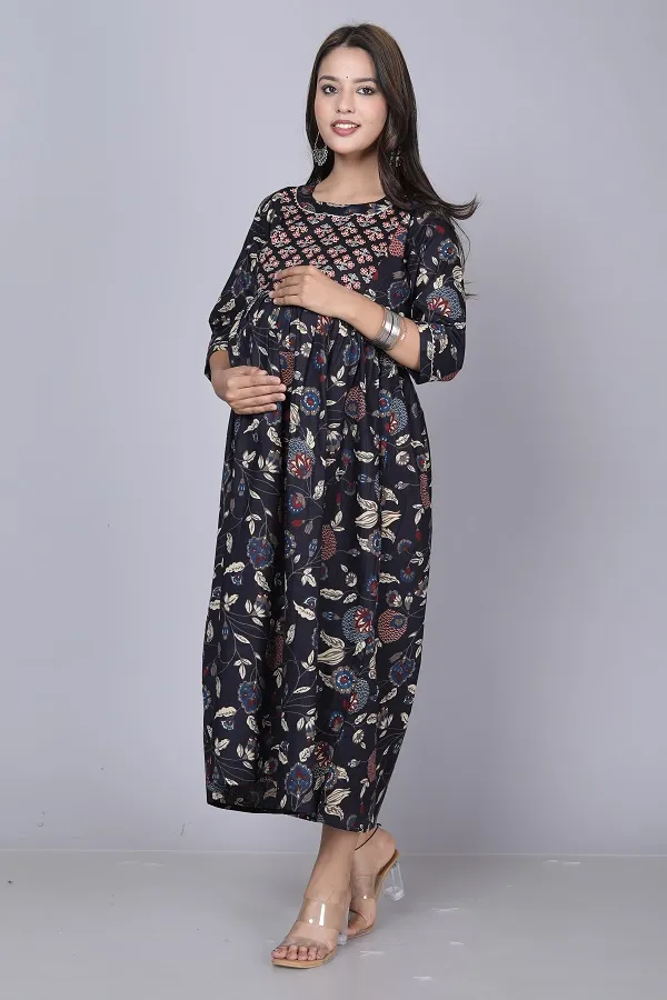 Multi_Cotton_Maternity_And_Feeding_Kurti