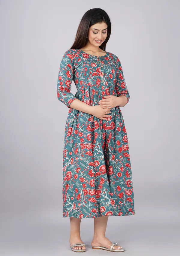 Sanganeri_Multi_Maternity_And_Feeding_Kurti
