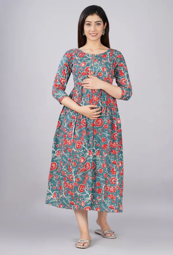 Sanganeri_Multi_Maternity_And_Feeding_Kurti