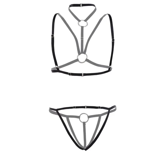 Black_Bondage_Harness_Lingerie_Set_For_Women
