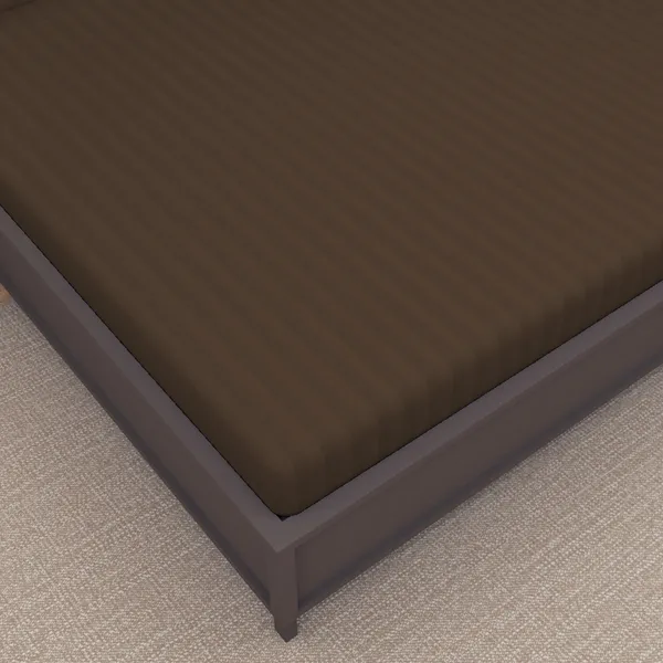 _100%_Cotton_220_TC_Italian_Stripes_Flat_King_Size_Bedsheet_With_2_Pillow_Cover_(108_x_108_Inch,_COFFEE)