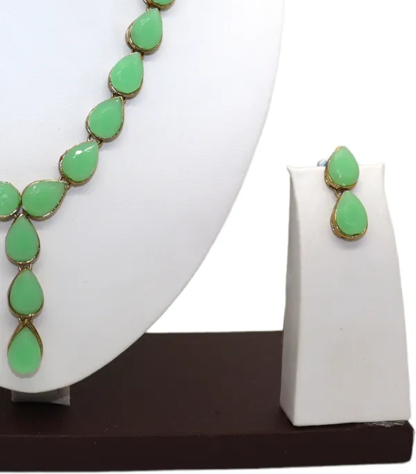 Green_Metal_Copper_Jewellery_Set_For_Women