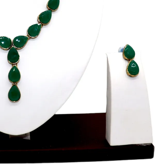 Green_Metal_Copper_Jewellery_Set_For_Women