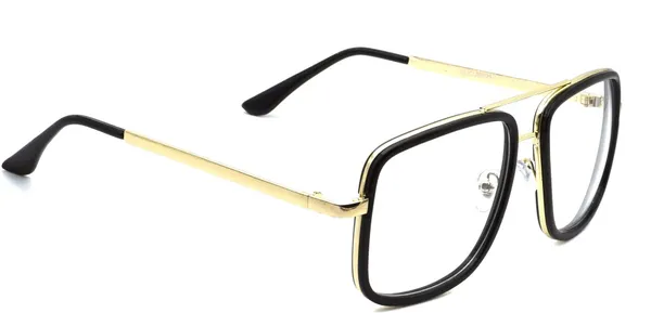 Black,Gold_Full_Rim_Square_Frame_(58_Mm)_-_For_Unisex