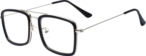 Black,Silver_Full_Rim_Square_Frame_(51_Mm)_-_For_Unisex