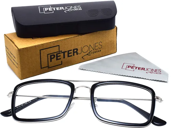 Black,Silver_Full_Rim_Square_Frame_(51_Mm)_-_For_Unisex