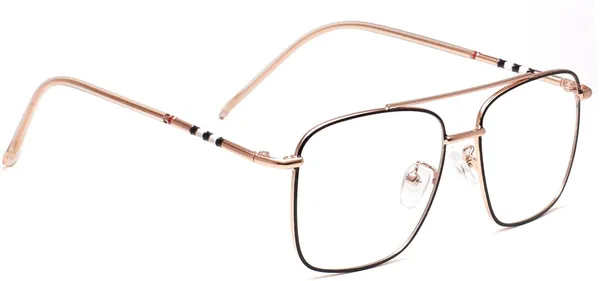 Black,Gold_Full_Rim_Square_Frame_(52_Mm)_-_For_Unisex
