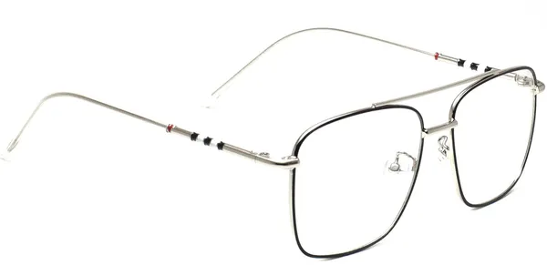 Black,Silver_Full_Rim_Square_Frame_(52_Mm)_-_For_Unisex