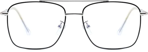 Black,Silver_Full_Rim_Square_Frame_(52_Mm)_-_For_Unisex