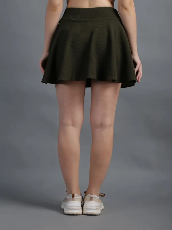 Casual_Stretchable_Flared_Skater_Short_Mini_Skirt_For_Women