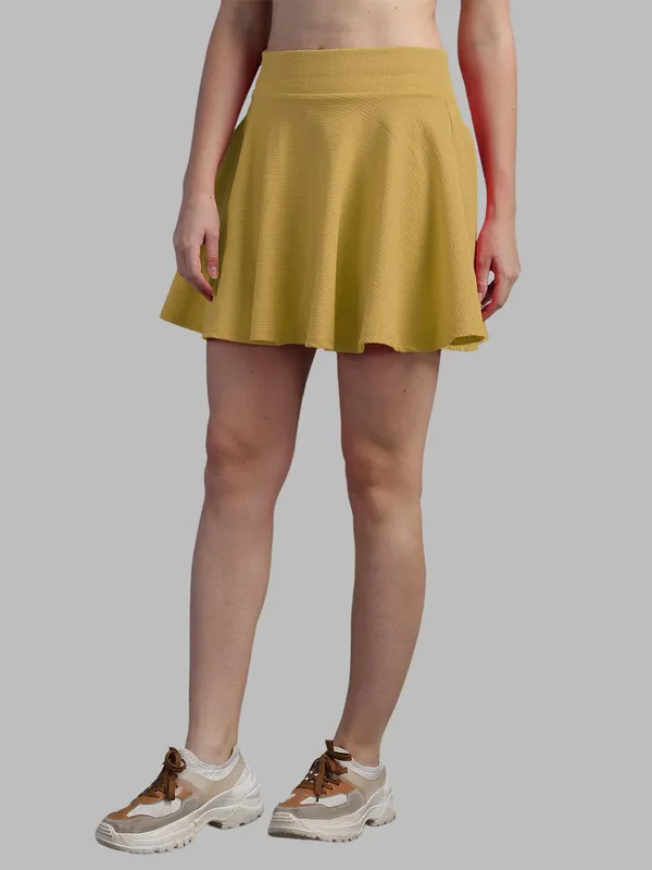 Casual_Stretchable_Flared_Skater_Short_Mini_Skirt_For_Women