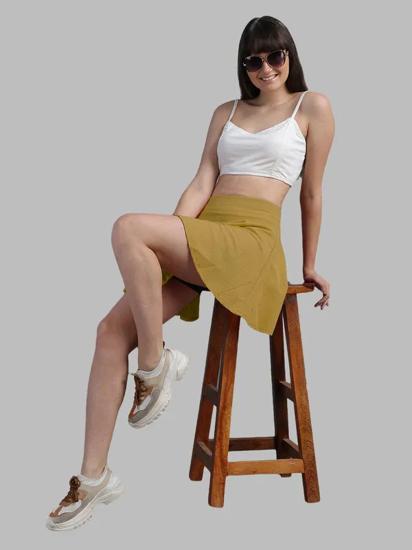 Casual_Stretchable_Flared_Skater_Short_Mini_Skirt_For_Women