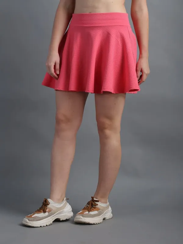 Casual_Stretchable_Flared_Skater_Short_Mini_Skirt_For_Women