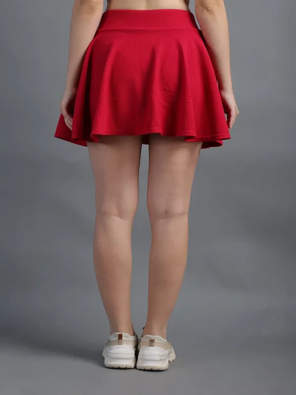 Casual_Stretchable_Flared_Skater_Short_Mini_Skirt_For_Women
