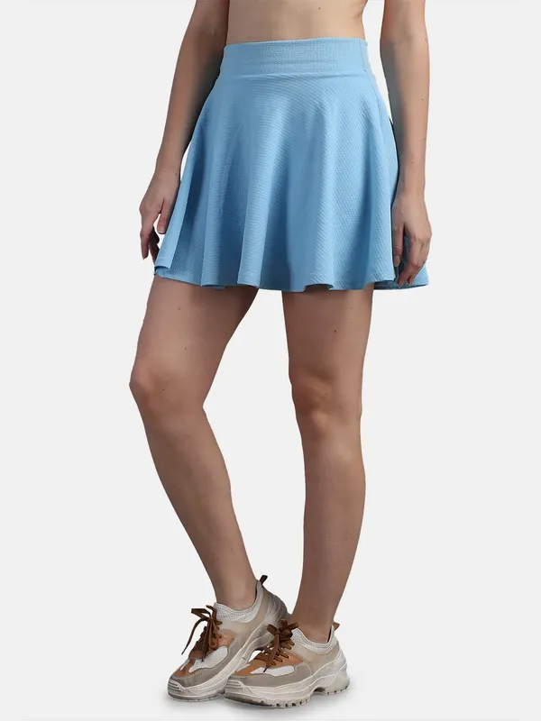 Casual_Stretchable_Flared_Skater_Short_Mini_Skirt_For_Women