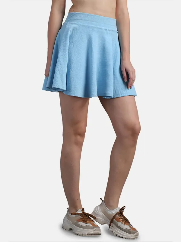 Casual_Stretchable_Flared_Skater_Short_Mini_Skirt_For_Women