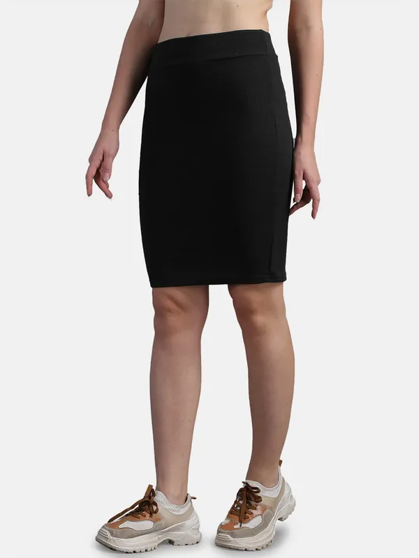 Casual_High_Waist_Straight_Knee_Length_Pencil_Skirt_For_Women