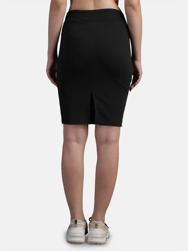 Casual_High_Waist_Straight_Knee_Length_Pencil_Skirt_For_Women