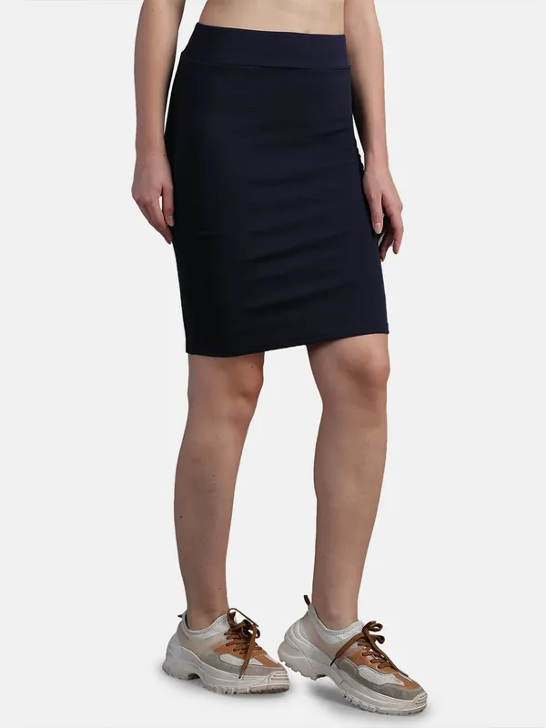 Casual_High_Waist_Straight_Knee_Length_Pencil_Skirt_For_Women