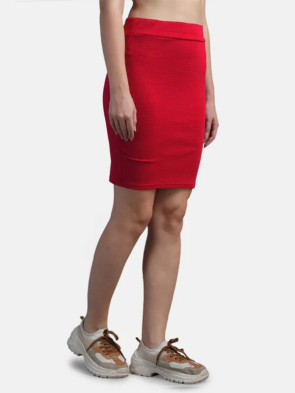 Casual_High_Waist_Straight_Knee_Length_Pencil_Skirt_For_Women