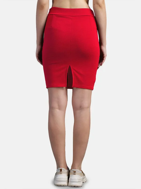Casual_High_Waist_Straight_Knee_Length_Pencil_Skirt_For_Women