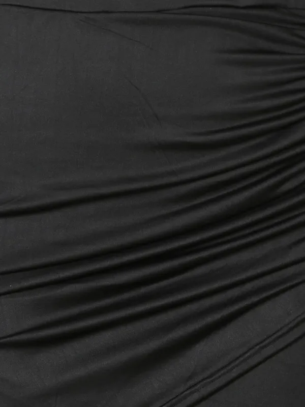 Black_Casual_Strechable_Wrap_Bodycon_Club_Mini_Skirt_For_Women