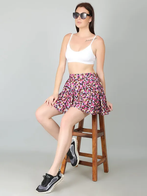 Printed_Short_Skater_Mini_Skirt_with_Attached_Inner_Short_Skorts_For_Women