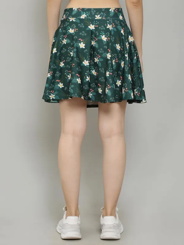 Floral_Printed_Short_Skater_Mini_Skirt_with_Attached_Inner_Short_Skorts_For_Women