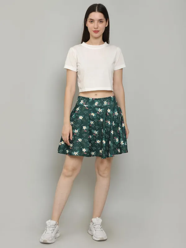 Floral_Printed_Short_Skater_Mini_Skirt_with_Attached_Inner_Short_Skorts_For_Women