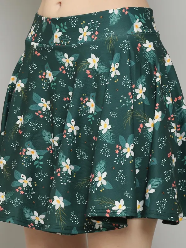 Floral_Printed_Short_Skater_Mini_Skirt_with_Attached_Inner_Short_Skorts_For_Women