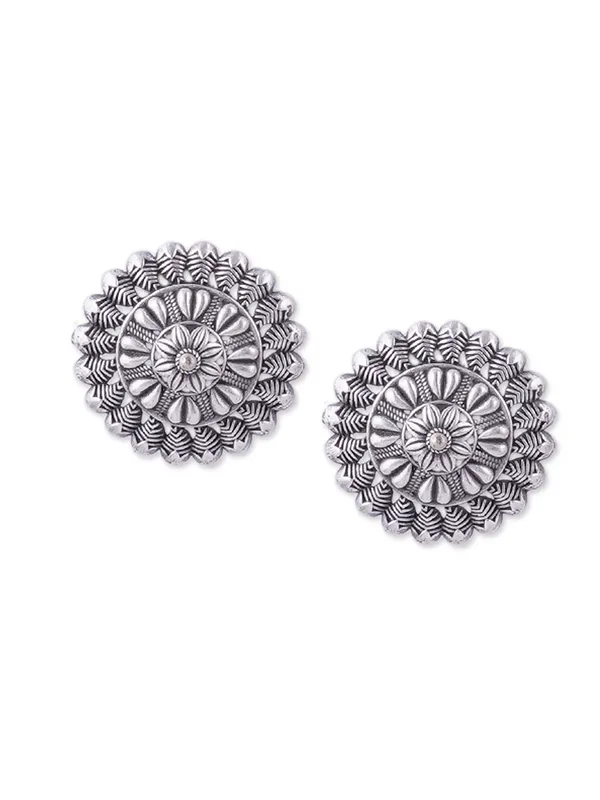 Women_Silver__Maroon_Kundan_Oxidised_Jewellery_Set