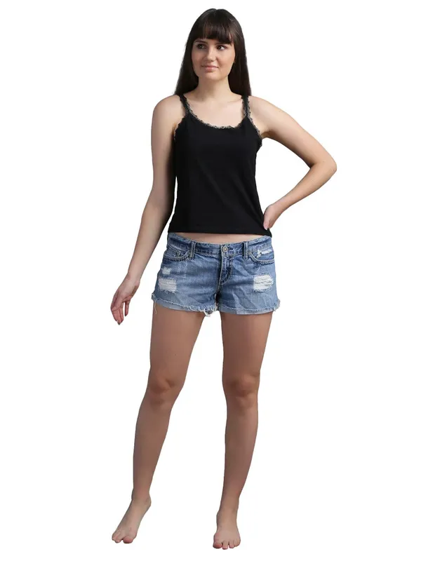 Black_Cotton_Round_Neck_Comfortable_Regular_Fit_Everyday_Wear_Camisole_Slip_For_Women_&_Girls