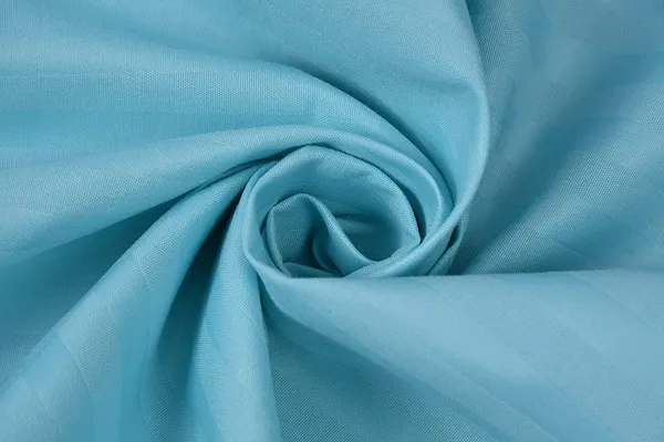 220TC_Cotton_Satin_Glace_Stripes/Lining_Flat_Bedsheet_for_Double_Bed_with_Two_Pillow_Covers_for_Home,_Hotels,_Guest_House_(King_Size)_-_90x100_Inches_-_Sky_Blue
