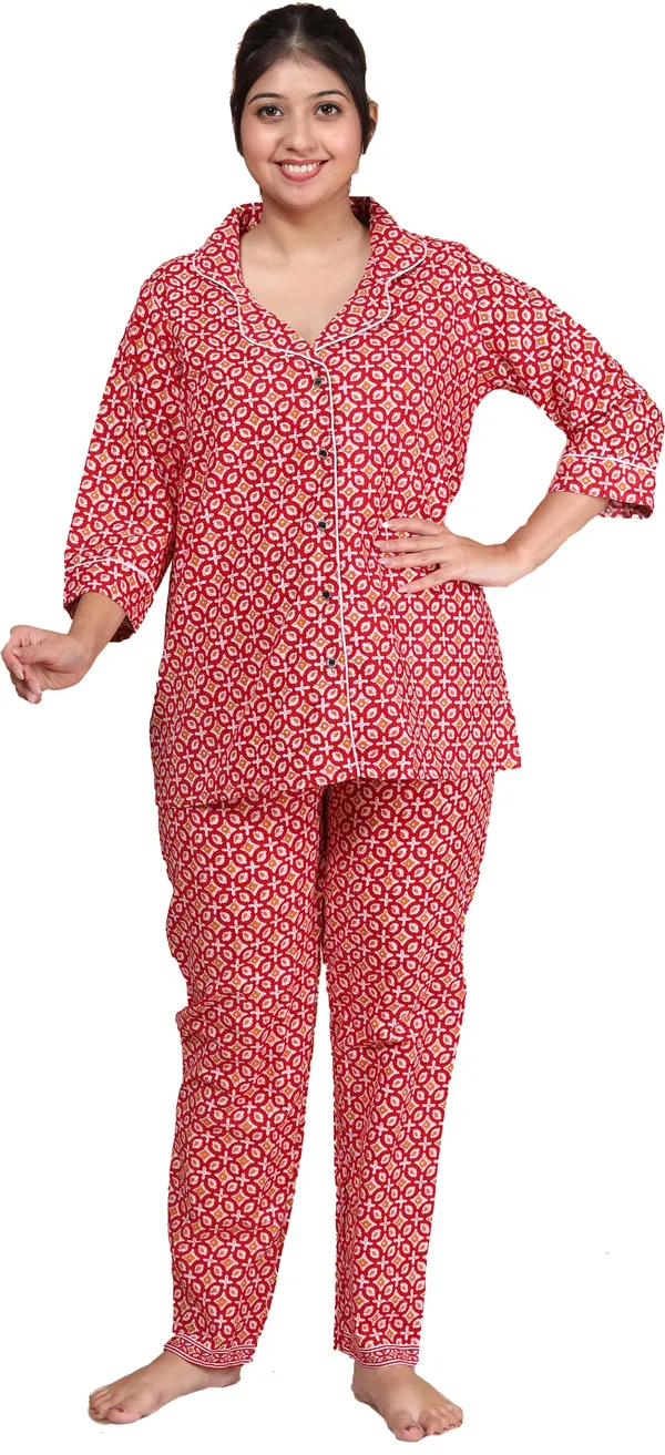 Stylish_&_Elegant___Women_Night_Suit_(Pink)