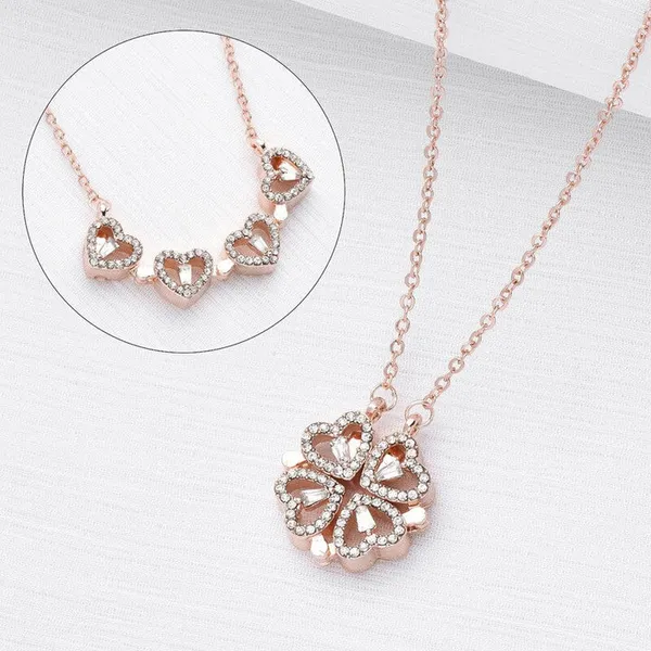 Two_in_one_Magnetic_Folding_Plated_Heart_Style_Pendent_Chain_Cubic_Stainless_Steel_Pendant_Pendant
